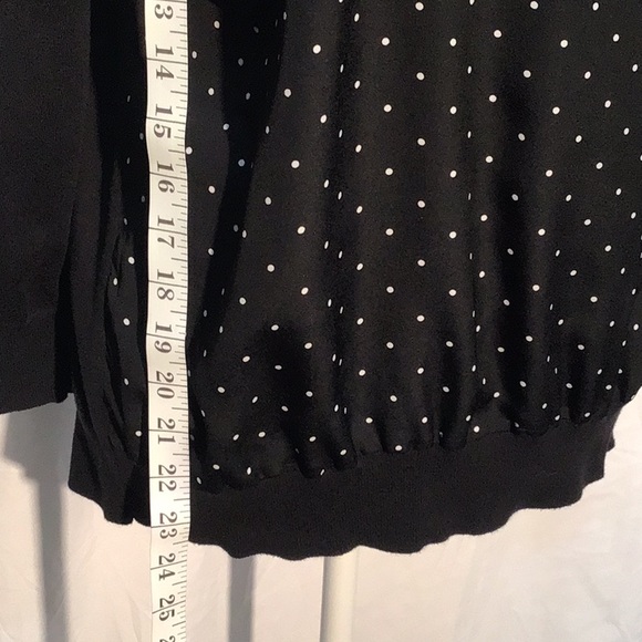 Ann Taylor polka dot sweater size large - Picture 4 of 11